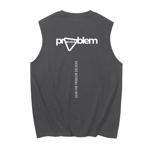 Men's Dark Bolted Cotton Tank Top