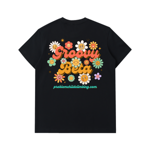 T-shirt en coton épais "Groovy Beta" pour homme