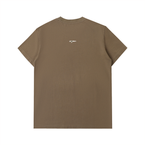 T-shirt Homme en Coton Épais à Logo Audacieux