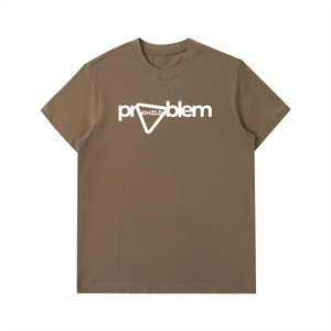 T-shirt Homme en Coton Épais à Logo Audacieux