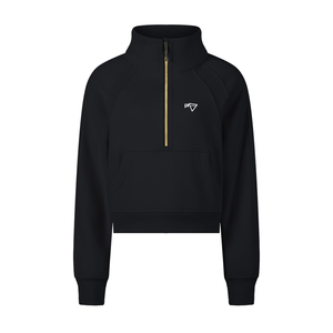 Women's Dark Crimper Half-Zip Sweater