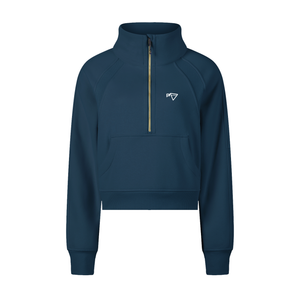 Women's Dark Crimper Half-Zip Sweater