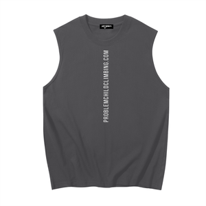 Men's Dark Bolted Cotton Tank Top