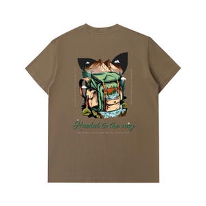 T-shirt en coton épais Crag Hunter pour homme