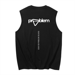 Men's Dark Bolted Cotton Tank Top