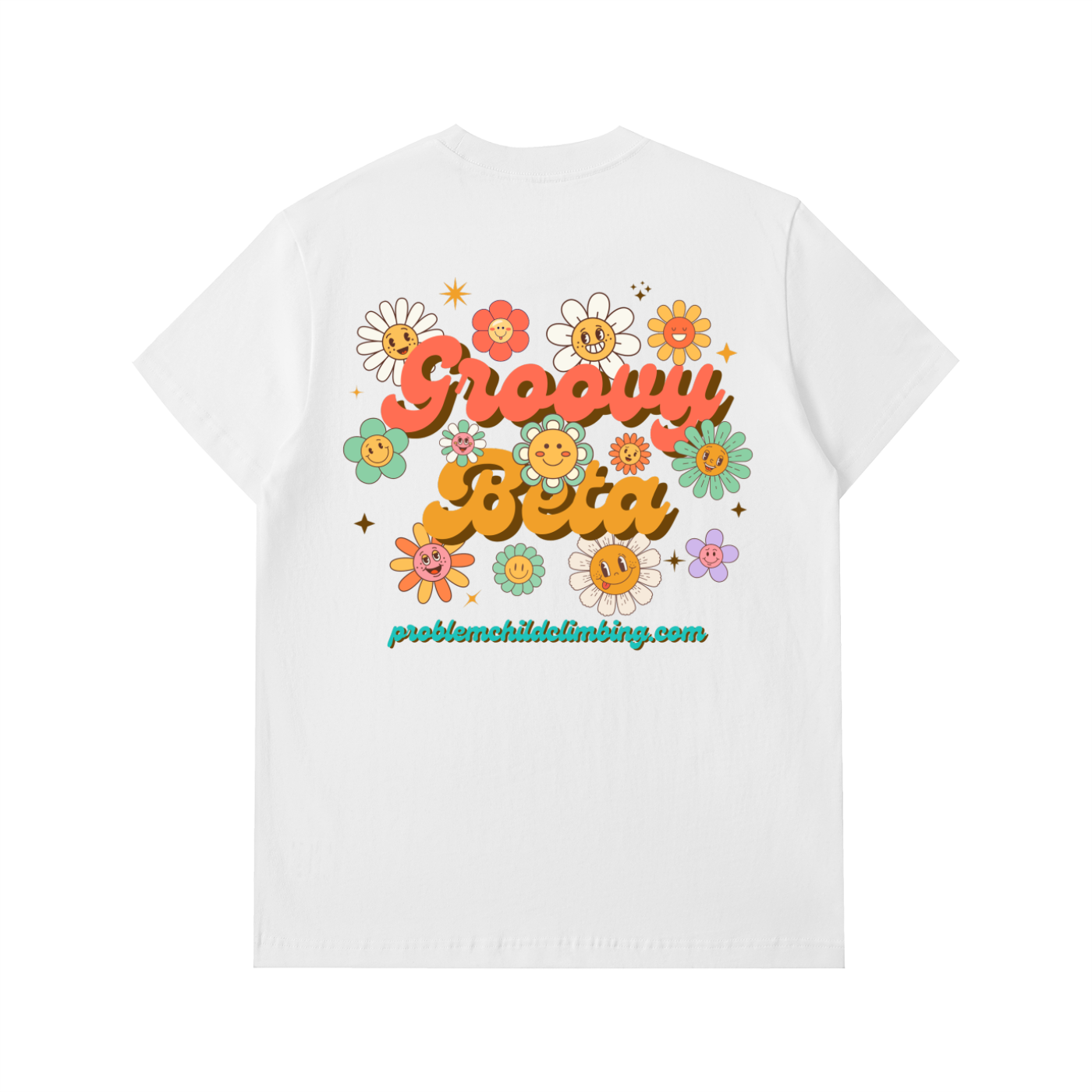T-shirt en coton épais "Groovy Beta" pour homme