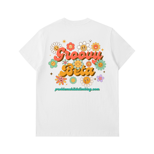 T-shirt en coton épais "Groovy Beta" pour homme