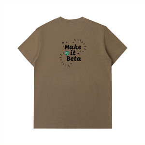 T-shirt en coton épais « Make it Beta » pour homme