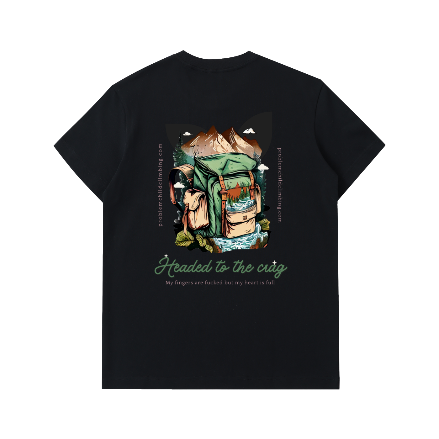 T-shirt en coton épais Crag Hunter pour homme
