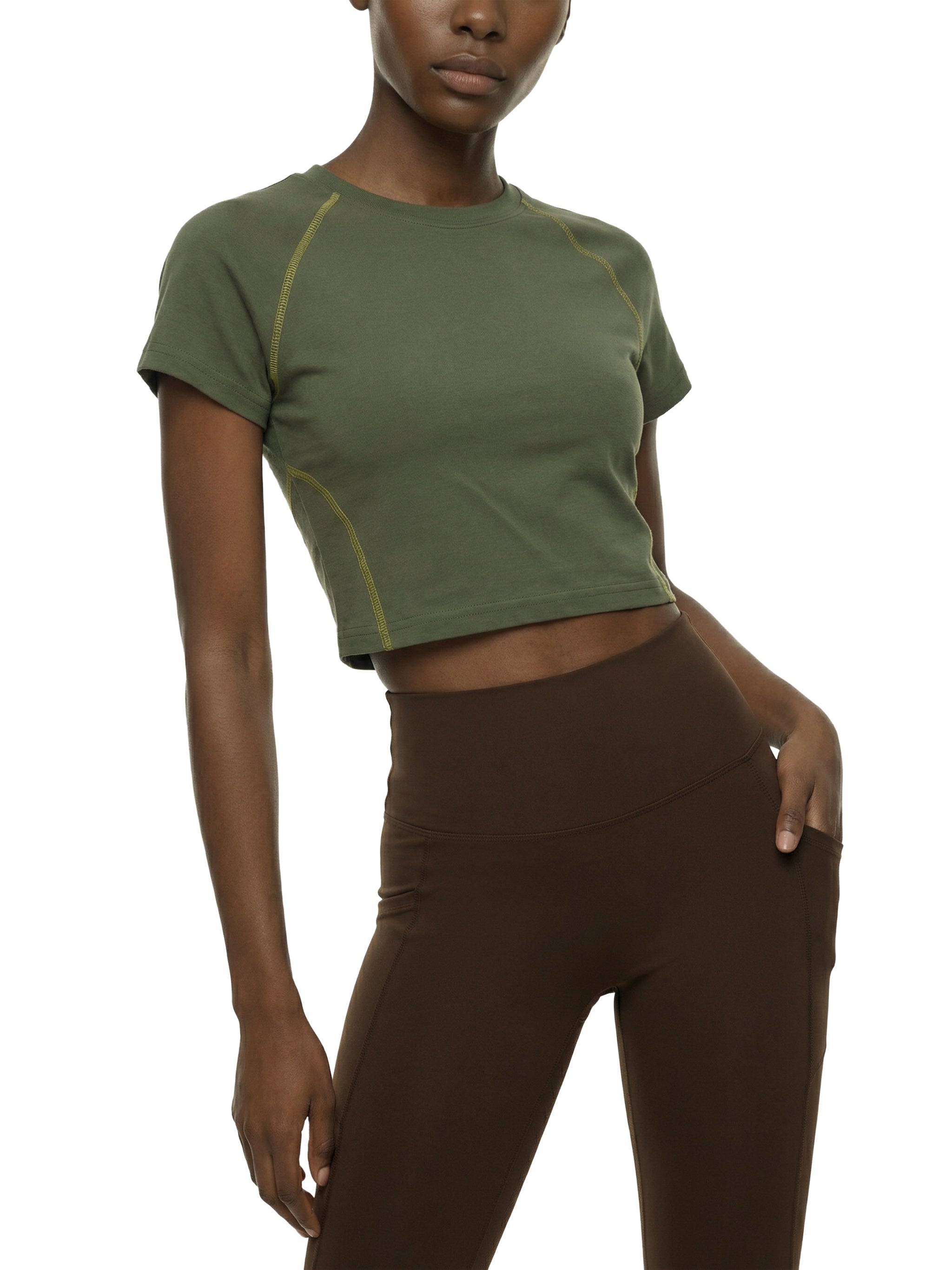 Women's Trimmer Raglan Crop Climbing T-Shirt