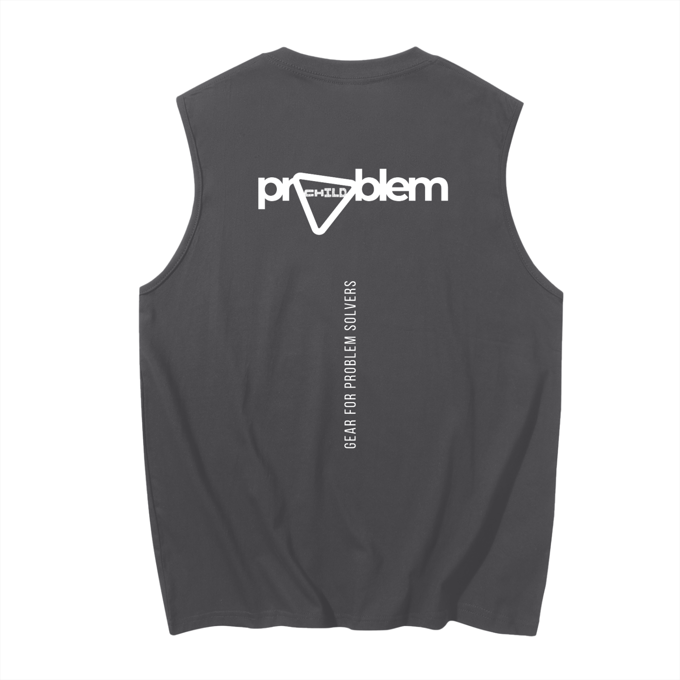 Men's Dark Bolted Cotton Tank Top