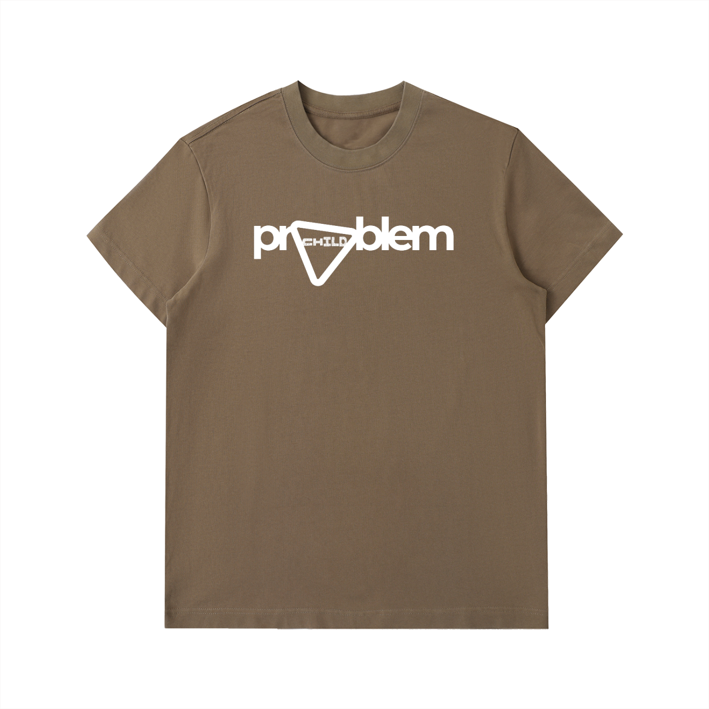 T-shirt Homme en Coton Épais à Logo Audacieux