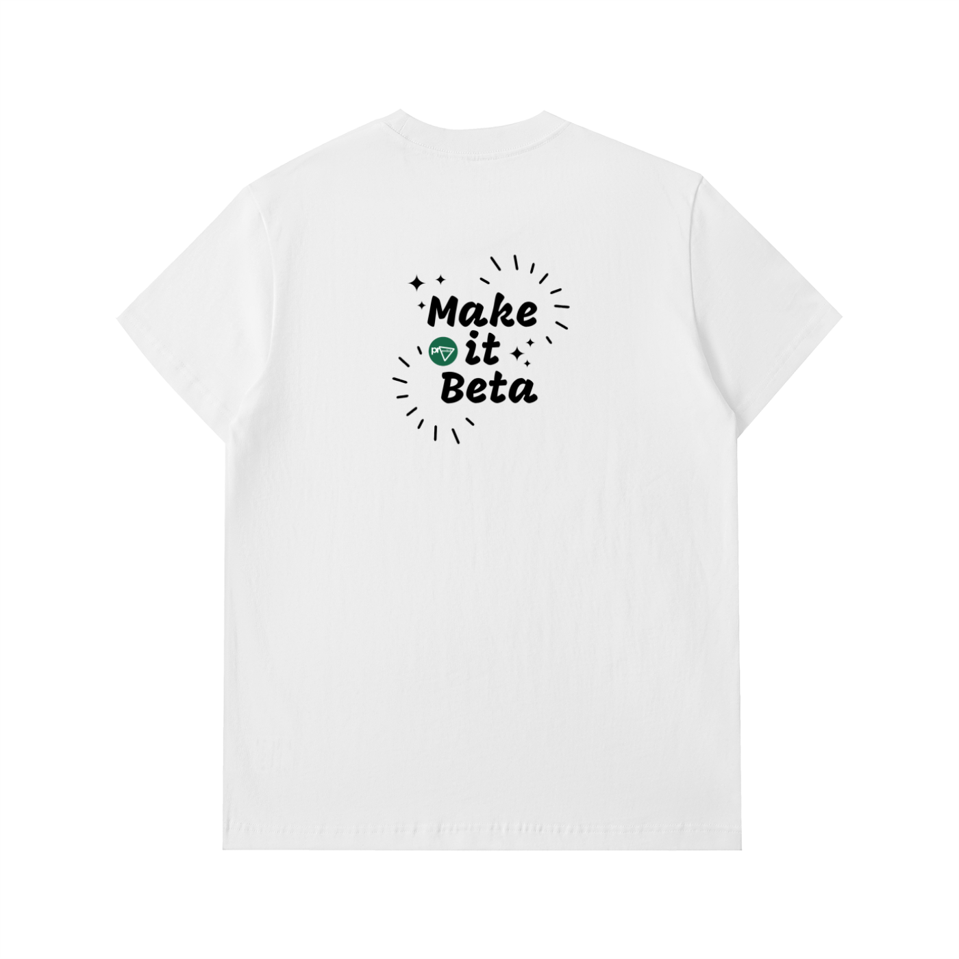 T-shirt en coton épais « Make it Beta » pour homme