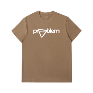 T-shirt Homme en Coton Épais à Logo Audacieux