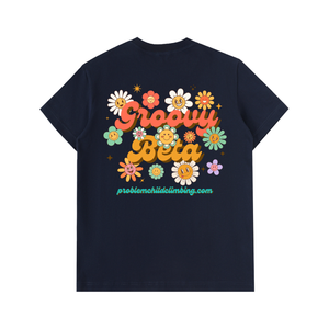 T-shirt en coton épais "Groovy Beta" pour homme