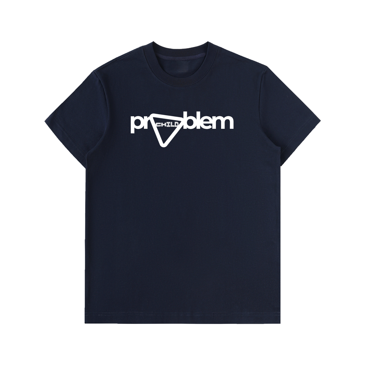 T-shirt Homme en Coton Épais à Logo Audacieux