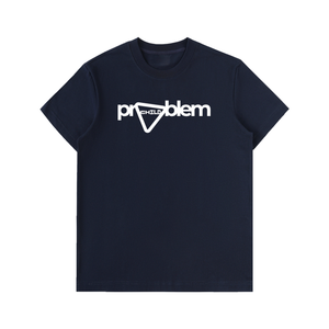 T-shirt Homme en Coton Épais à Logo Audacieux