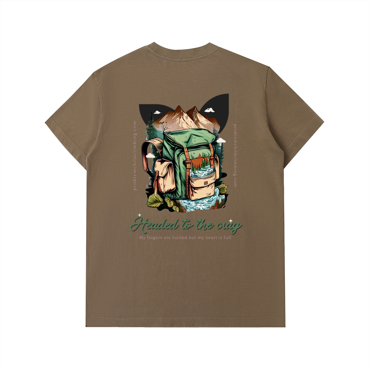 T-shirt en coton épais Crag Hunter pour homme