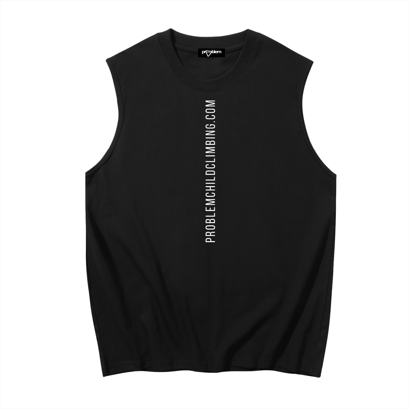 Men's Dark Bolted Cotton Tank Top