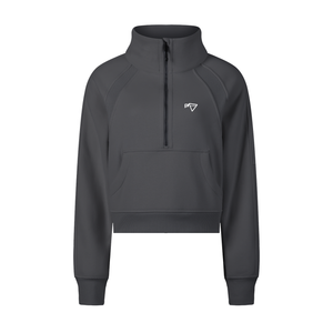 Women's Dark Crimper Half-Zip Sweater