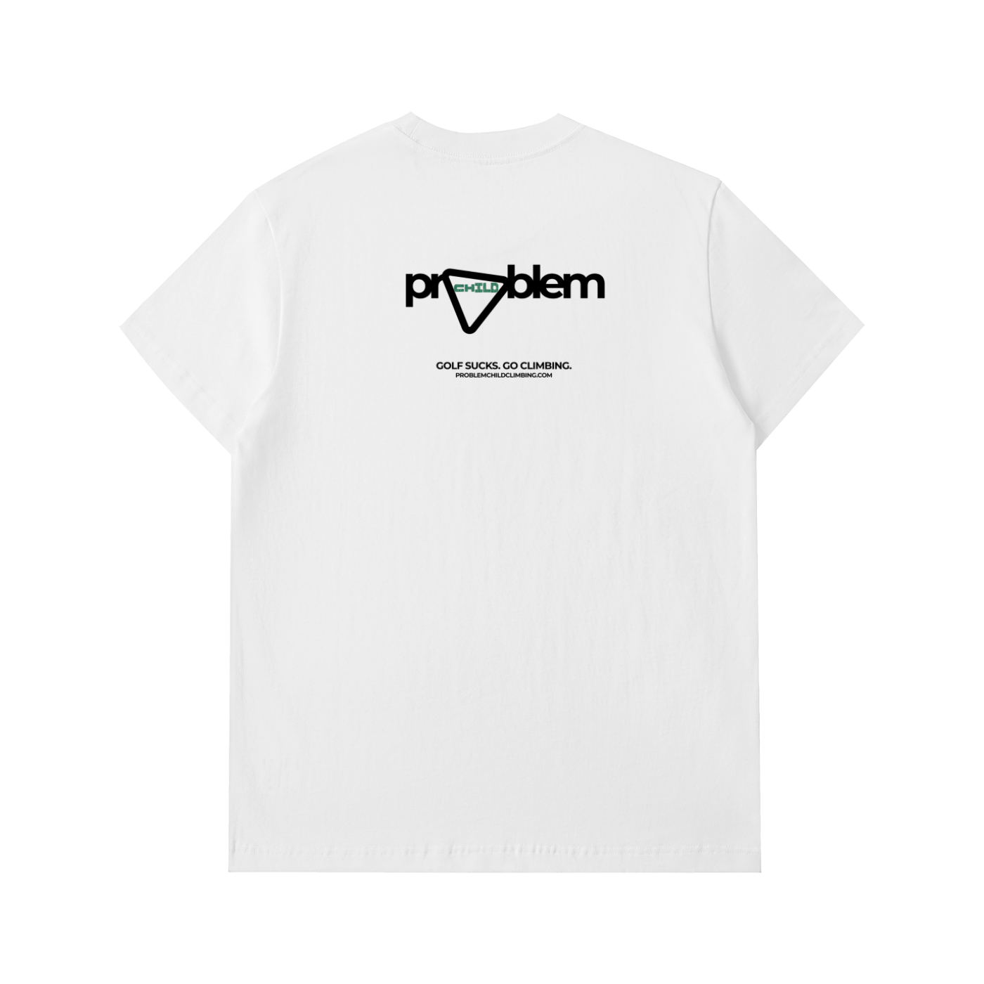 T-shirt épais en coton "Le golf masculin, c'est nul"
