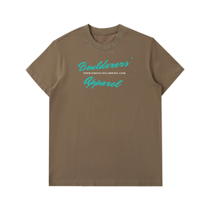 Boulderer T-Shirt aus schwerer Baumwolle