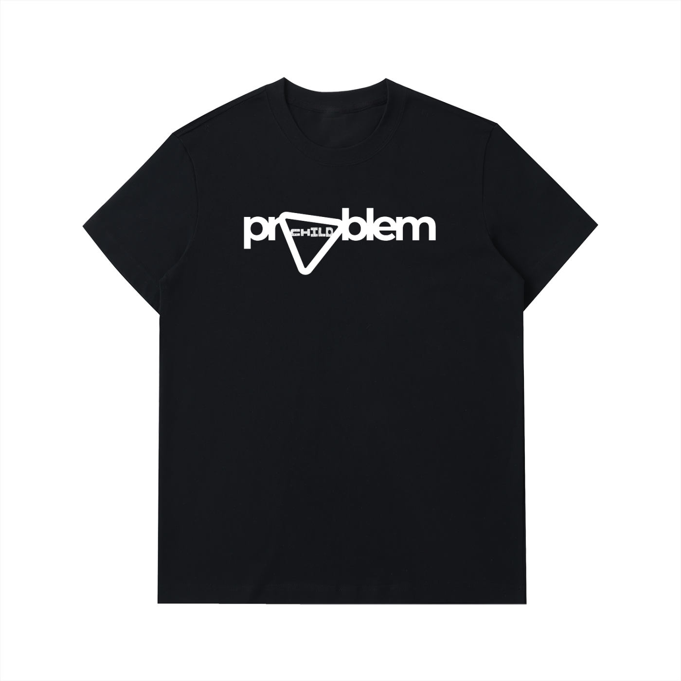 T-shirt Homme en Coton Épais à Logo Audacieux