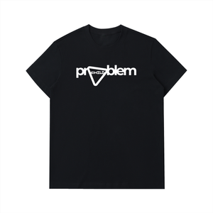 T-shirt Homme en Coton Épais à Logo Audacieux