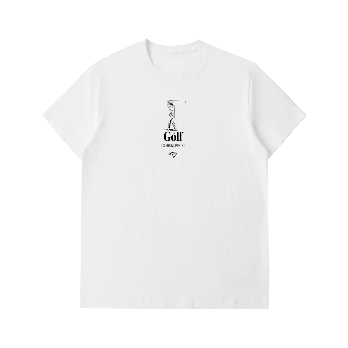 T-shirt épais en coton "Le golf masculin, c'est nul"