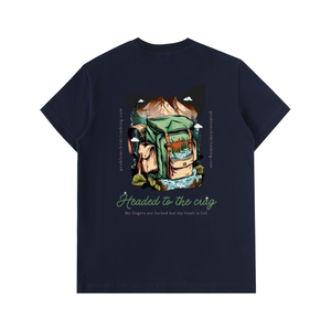 T-shirt en coton épais Crag Hunter pour homme