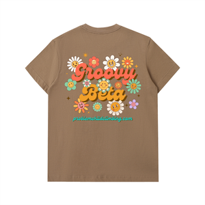 T-shirt en coton épais "Groovy Beta" pour homme