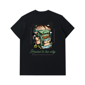 T-shirt en coton épais Crag Hunter pour homme