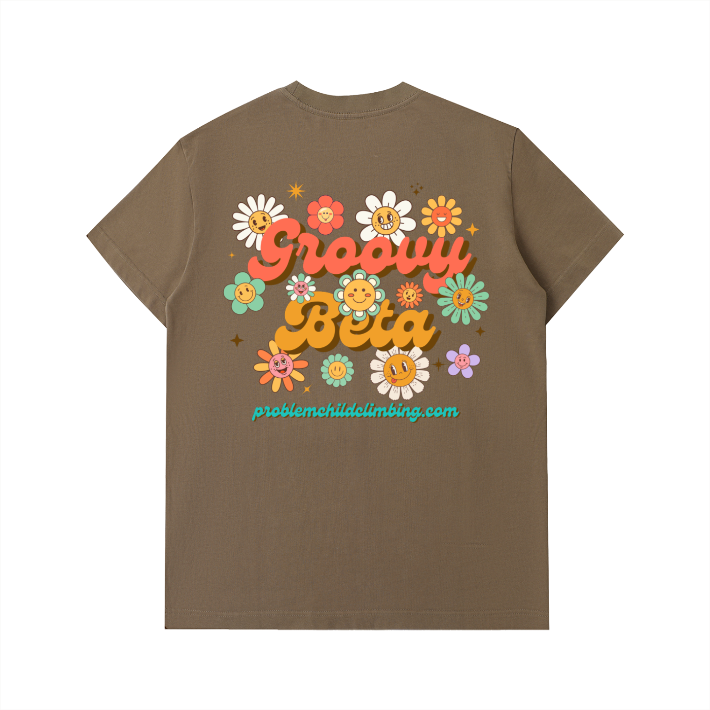 T-shirt en coton épais "Groovy Beta" pour homme
