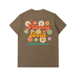 T-shirt en coton épais "Groovy Beta" pour homme